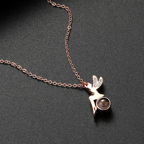 Projection 100 Languages I Love Your Korean Necklace