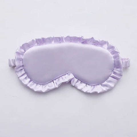 Silk Ruffle Sleep Eye Mask for Better Sleep (Multicolor)