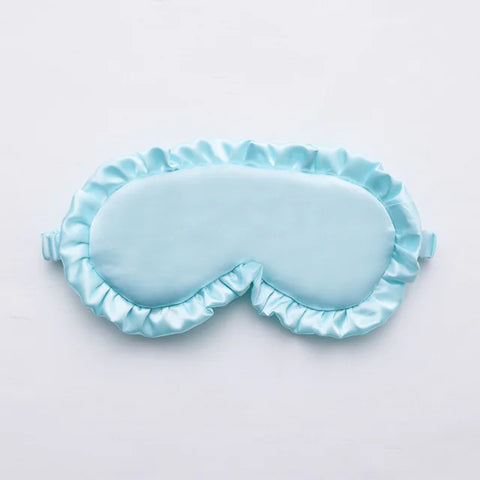 Silk Ruffle Sleep Eye Mask for Better Sleep (Multicolor)
