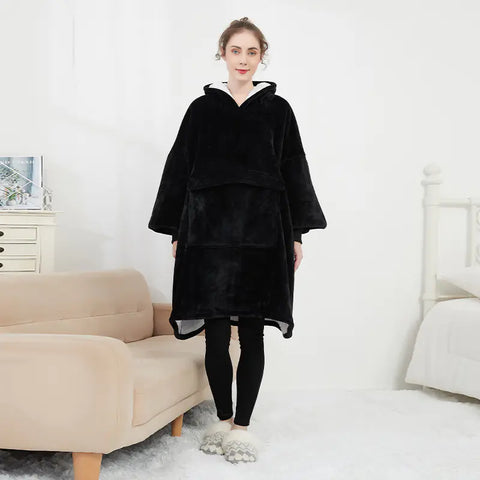 ultra soft wearable blanket hoodie for cold nights