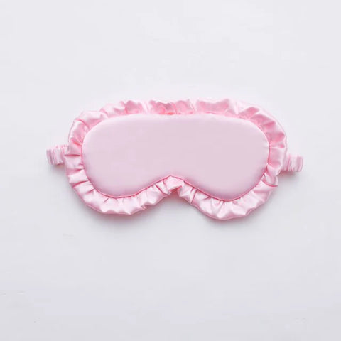 Silk Ruffle Sleep Eye Mask for Better Sleep (Multicolor)