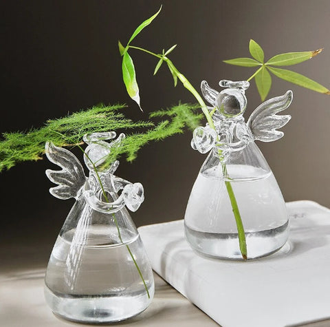 Angel Glass Looking At Your Vase