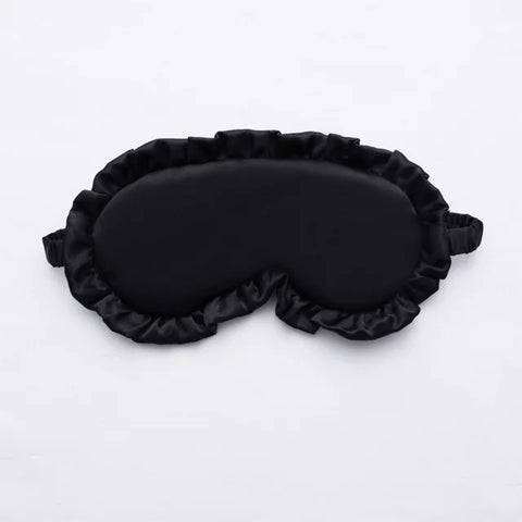 Silk Ruffle Sleep Eye Mask for Better Sleep (Multicolor)