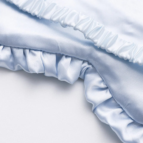Silk Ruffle Sleep Eye Mask for Better Sleep (Multicolor)