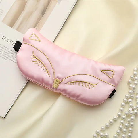 Silk Sleep Mask for Travel and Relaxation (Soft Eye Cover)