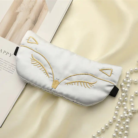 Silk Sleep Mask for Travel and Relaxation (Soft Eye Cover)