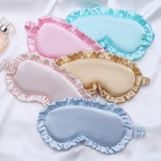 Silk Ruffle Sleep Eye Mask for Better Sleep (Multicolor)