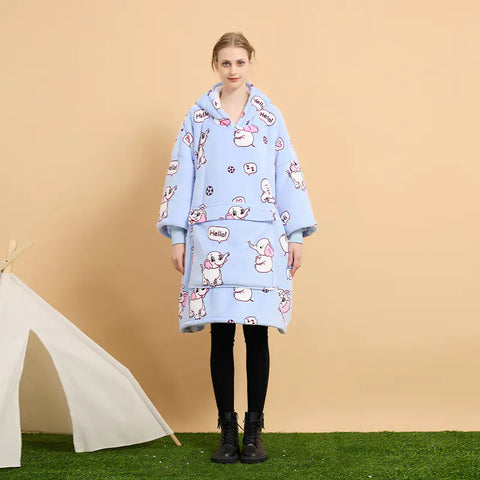 ultra soft wearable blanket hoodie for cold nights