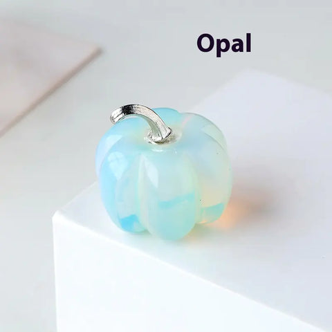 Natural Crystal Pumpkin Sculpture