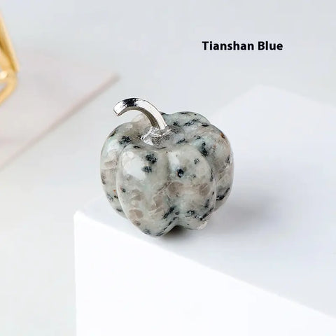 Natural Crystal Pumpkin Sculpture
