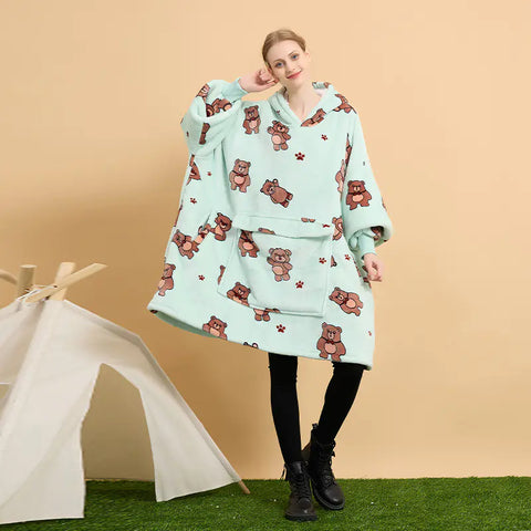 ultra soft wearable blanket hoodie for cold nights