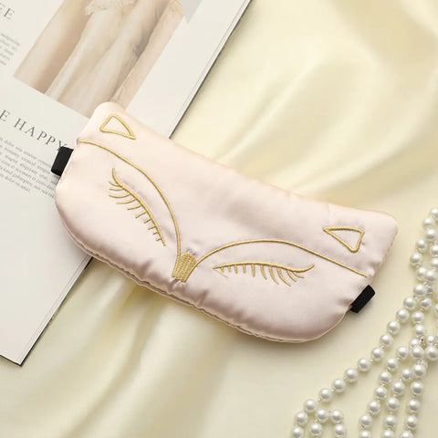 Silk Sleep Mask for Travel and Relaxation (Soft Eye Cover)