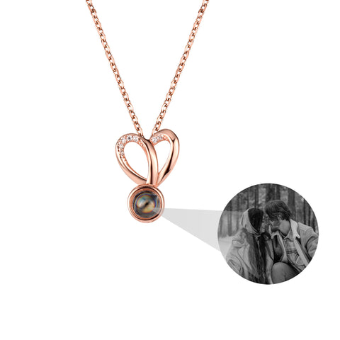 I Love Your Heart Shaped Projection Necklace