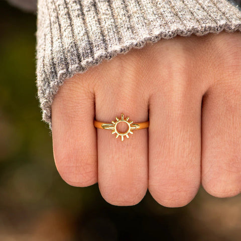 Decorations Light Up Your Rainy Golden Sun Ring