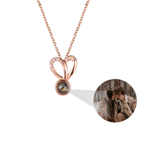 I Love Your Heart Shaped Projection Necklace