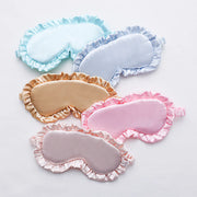 Silk Ruffle Sleep Eye Mask for Better Sleep (Multicolor)