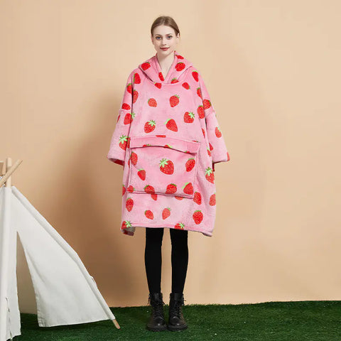 ultra soft wearable blanket hoodie for cold nights