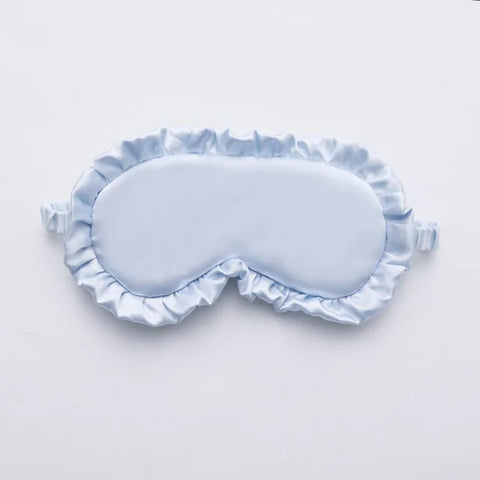 Silk Ruffle Sleep Eye Mask for Better Sleep (Multicolor)