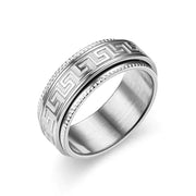 Titanium Steel Men's Anti-Anxiety Rotating Ring
