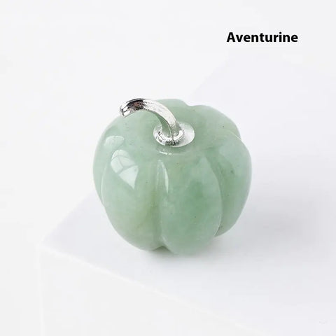 Natural Crystal Pumpkin Sculpture