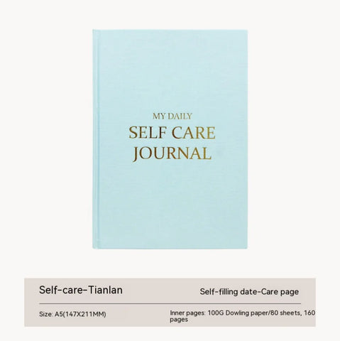 A5 Cloth Cover Self-Care Notebook